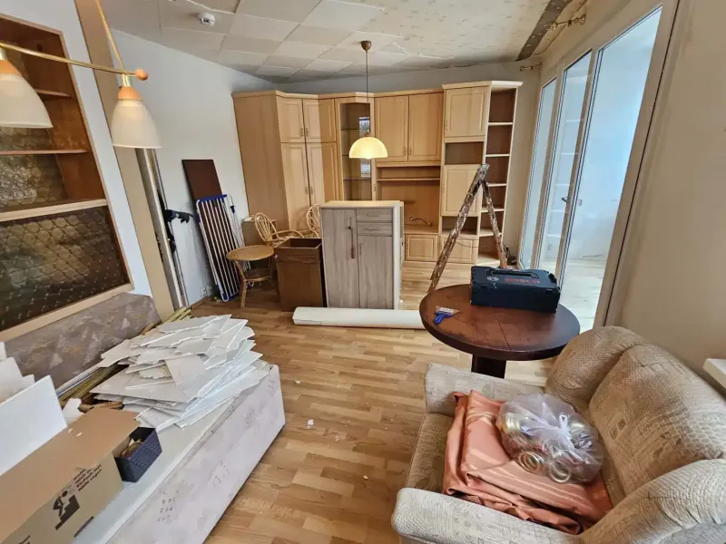vor der Wohnungsauflösung